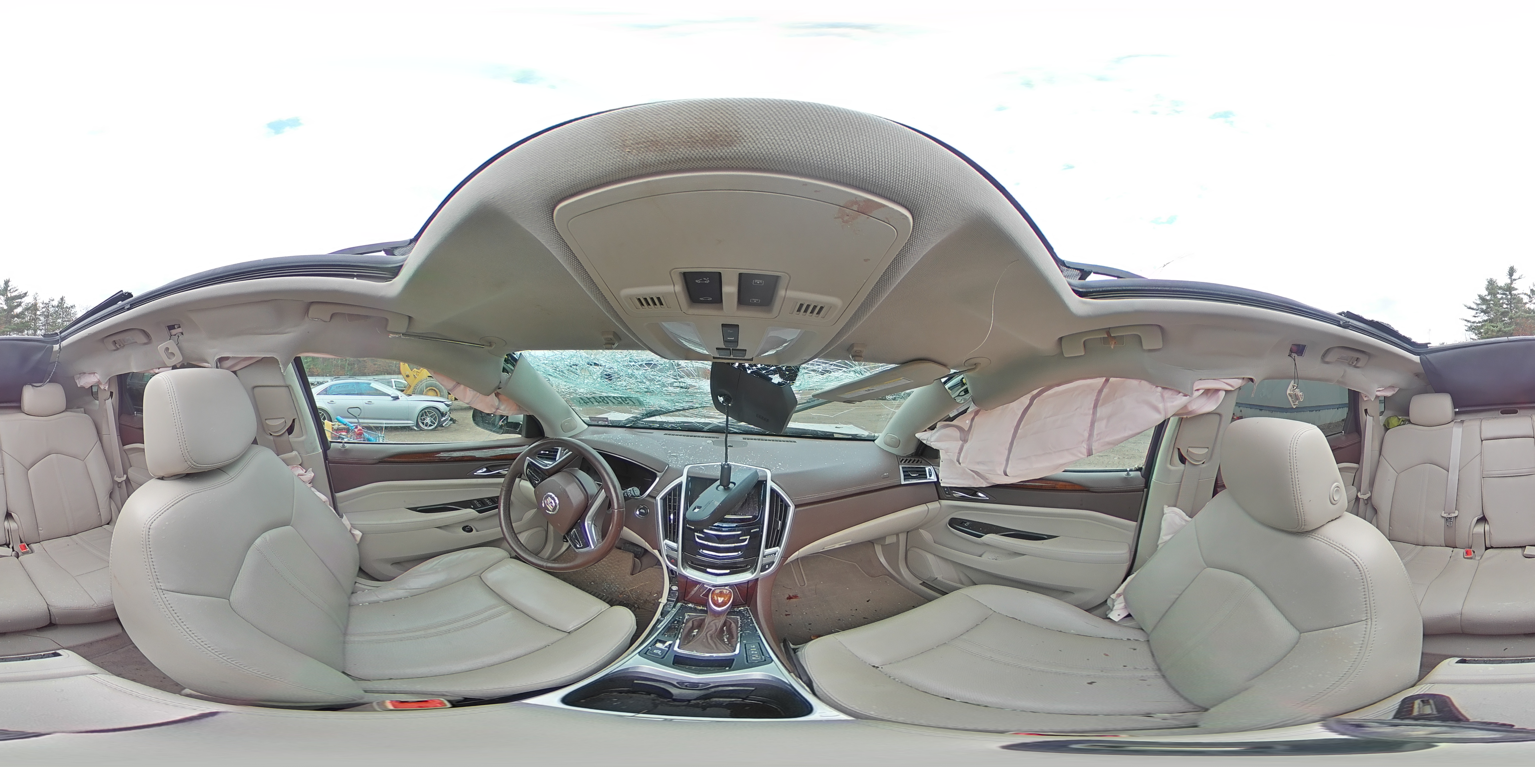 2016 Cadillac SRX VIN 3GYFNBE34GS570915 Copart auction photo, rollover damage thumbnail 14