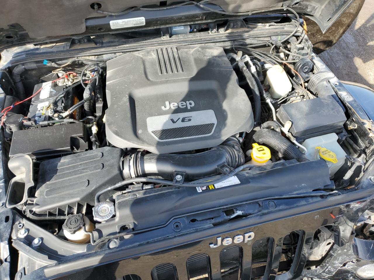 2015 Jeep Wrangler VIN 1C4BJWEG7FL769679 Copart auction photo, front end damage thumbnail 12