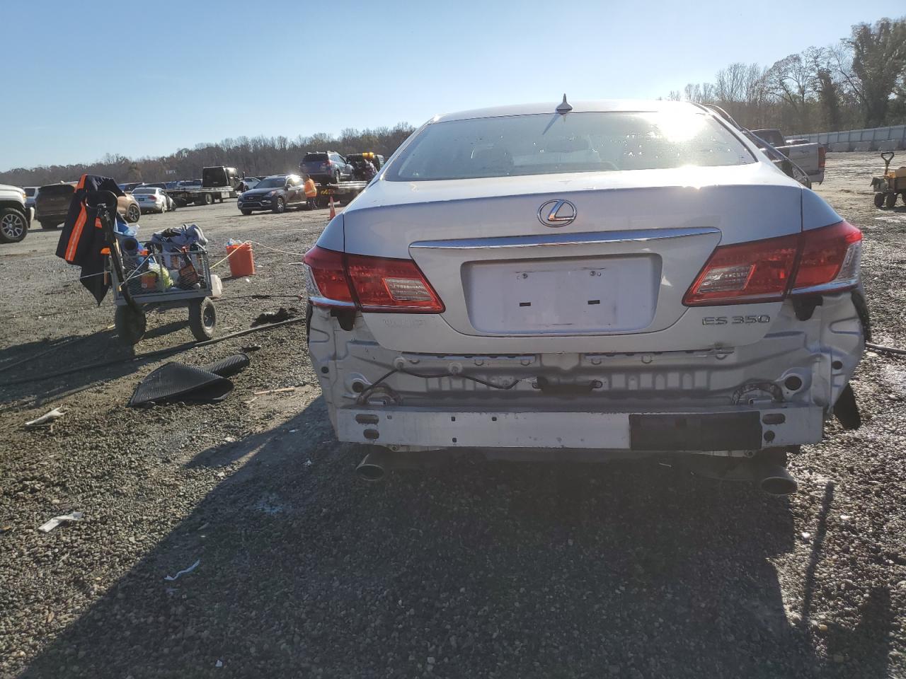 2011 Lexus ES VIN JTHBK1EG9B2465929 Copart auction photo, rear end / side damage thumbnail 6