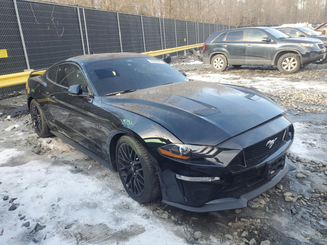 2022 Ford Mustang VIN 1FA6P8CF0N5129649 Copart auction photo, all over / undercarriage damage thumbnail 4