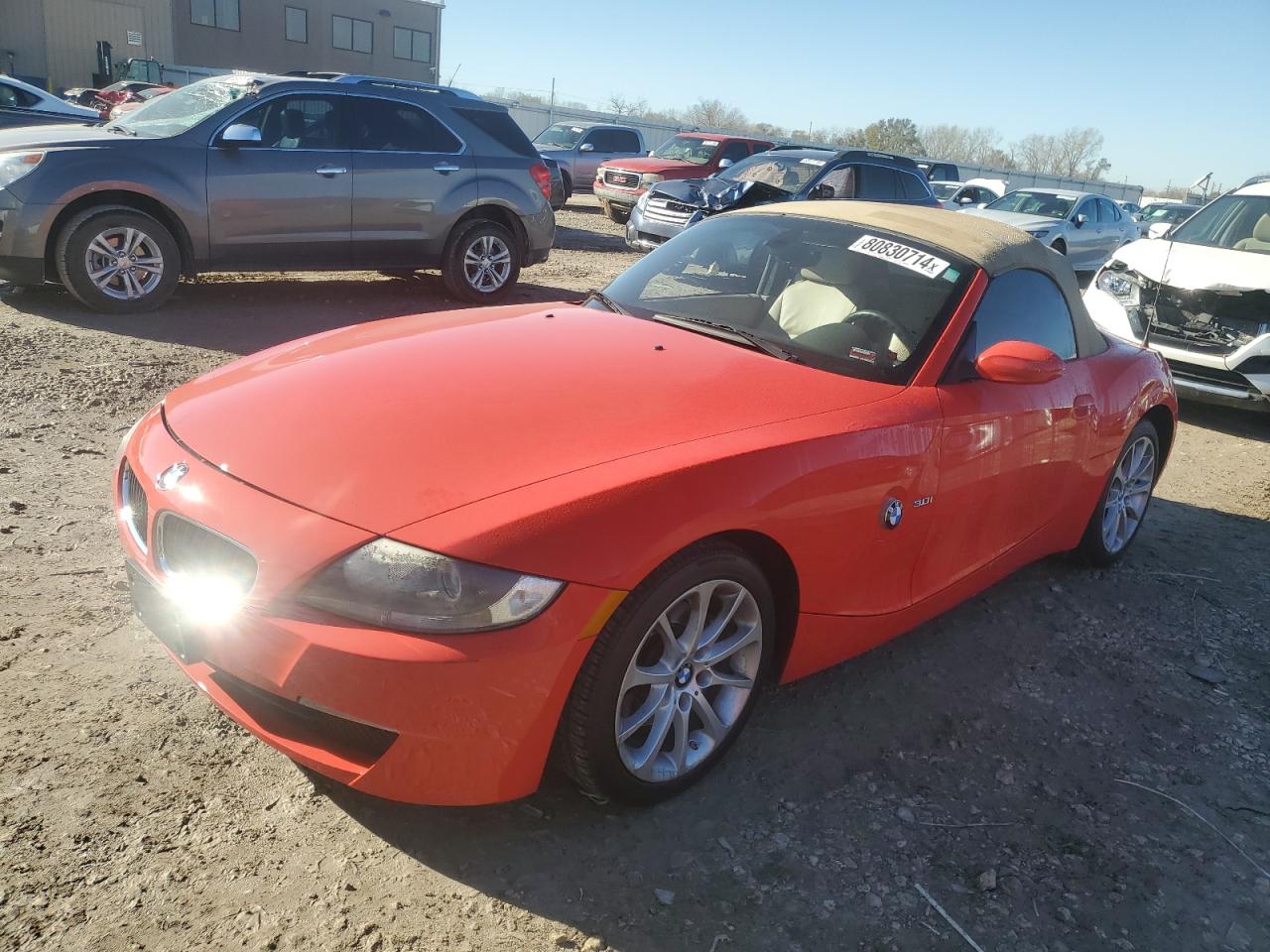 2007 BMW Z4 VIN 4USBU33517LW72285 - Copart auction photo