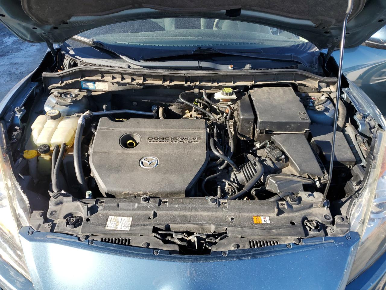 2010 Mazda 3 VIN JM1BL1S5XA1143077 Copart auction photo, side / rear end damage thumbnail 11