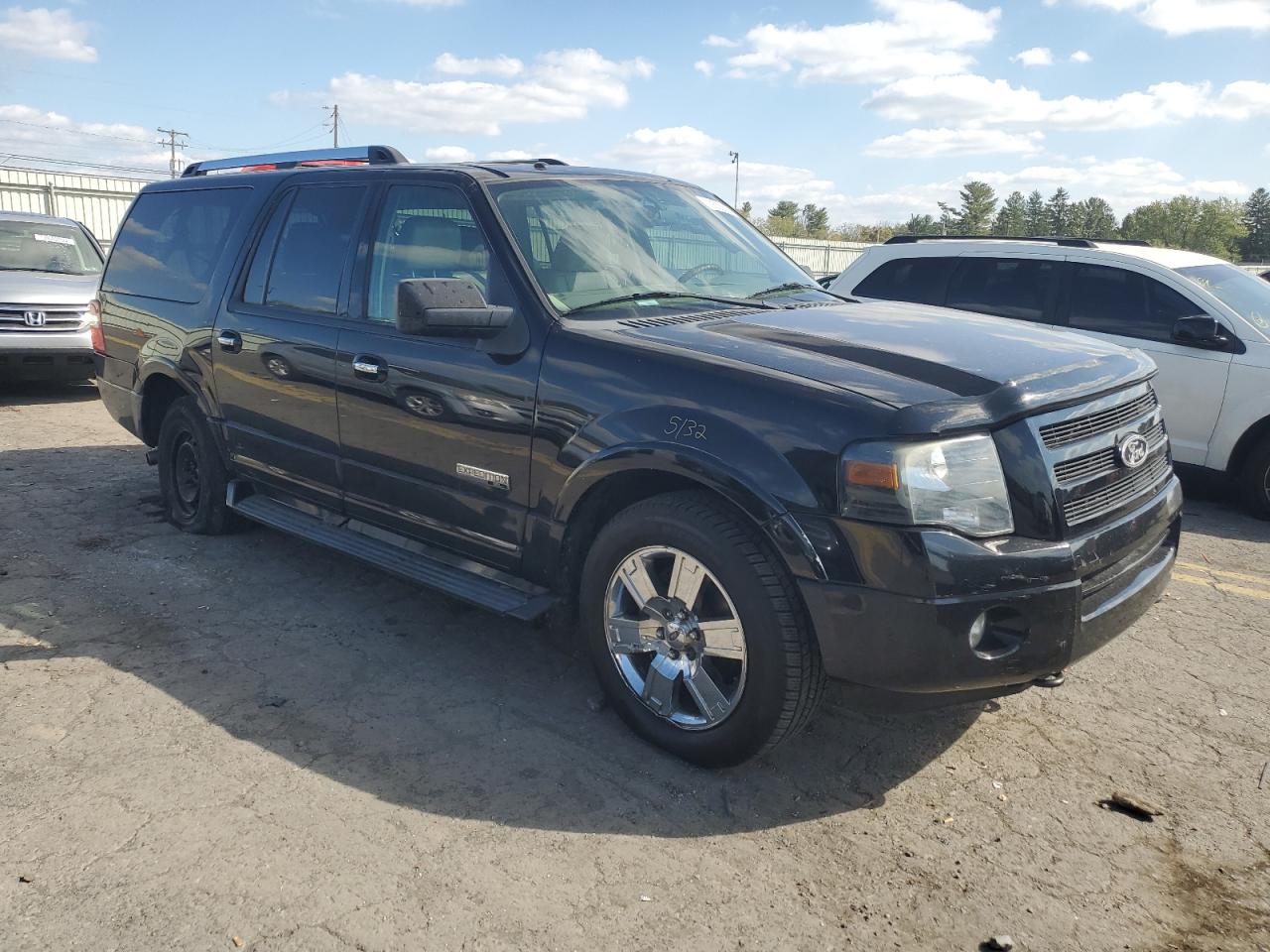 2008 Ford Expedition VIN 1FMFK20538LA87930 Copart auction photo, side / rear end damage thumbnail 4
