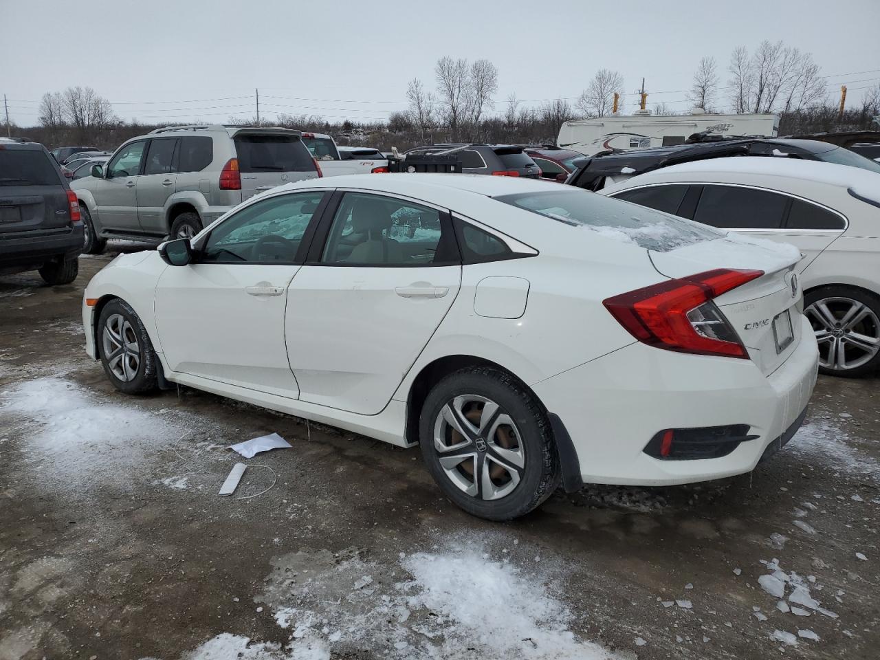2018 Honda Civic VIN 19XFC2F5XJE009054 Copart auction photo, all over / undercarriage damage thumbnail 2