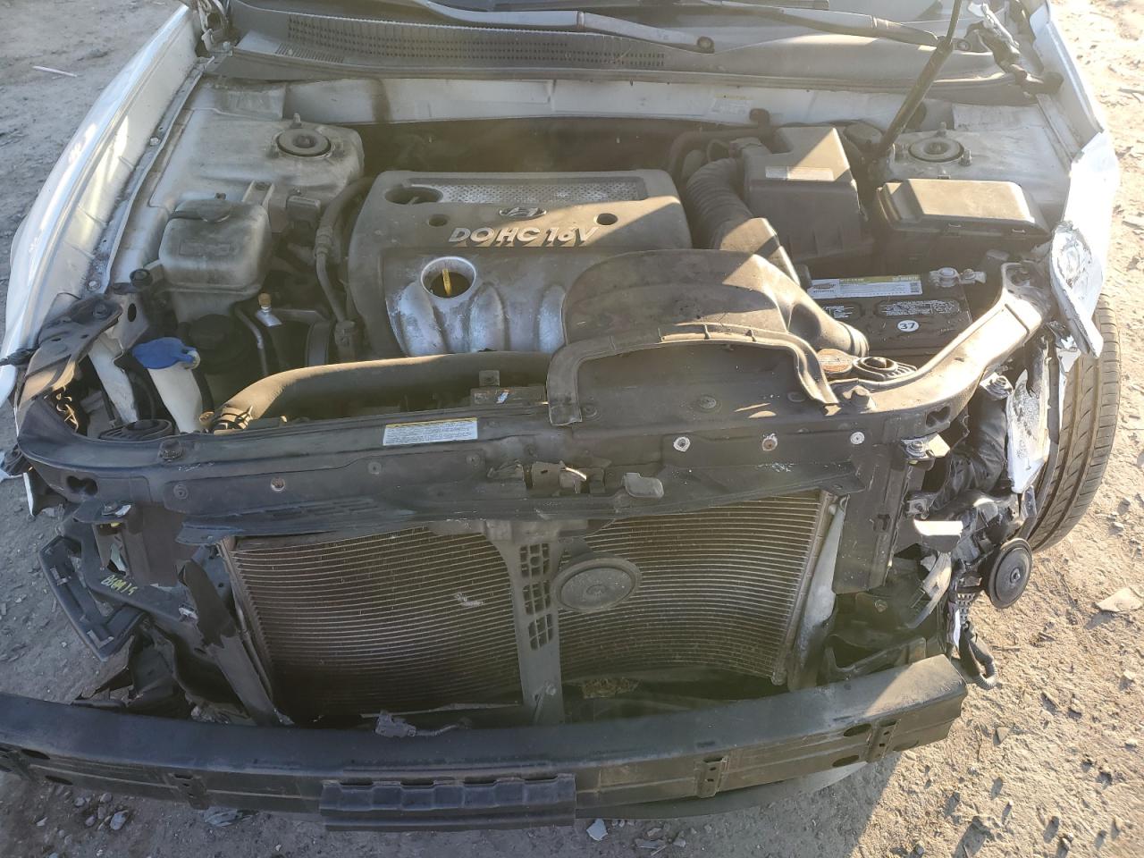 2007 Hyundai Sonata VIN 5NPET46C47H290357 Copart auction photo, all over damage thumbnail 12