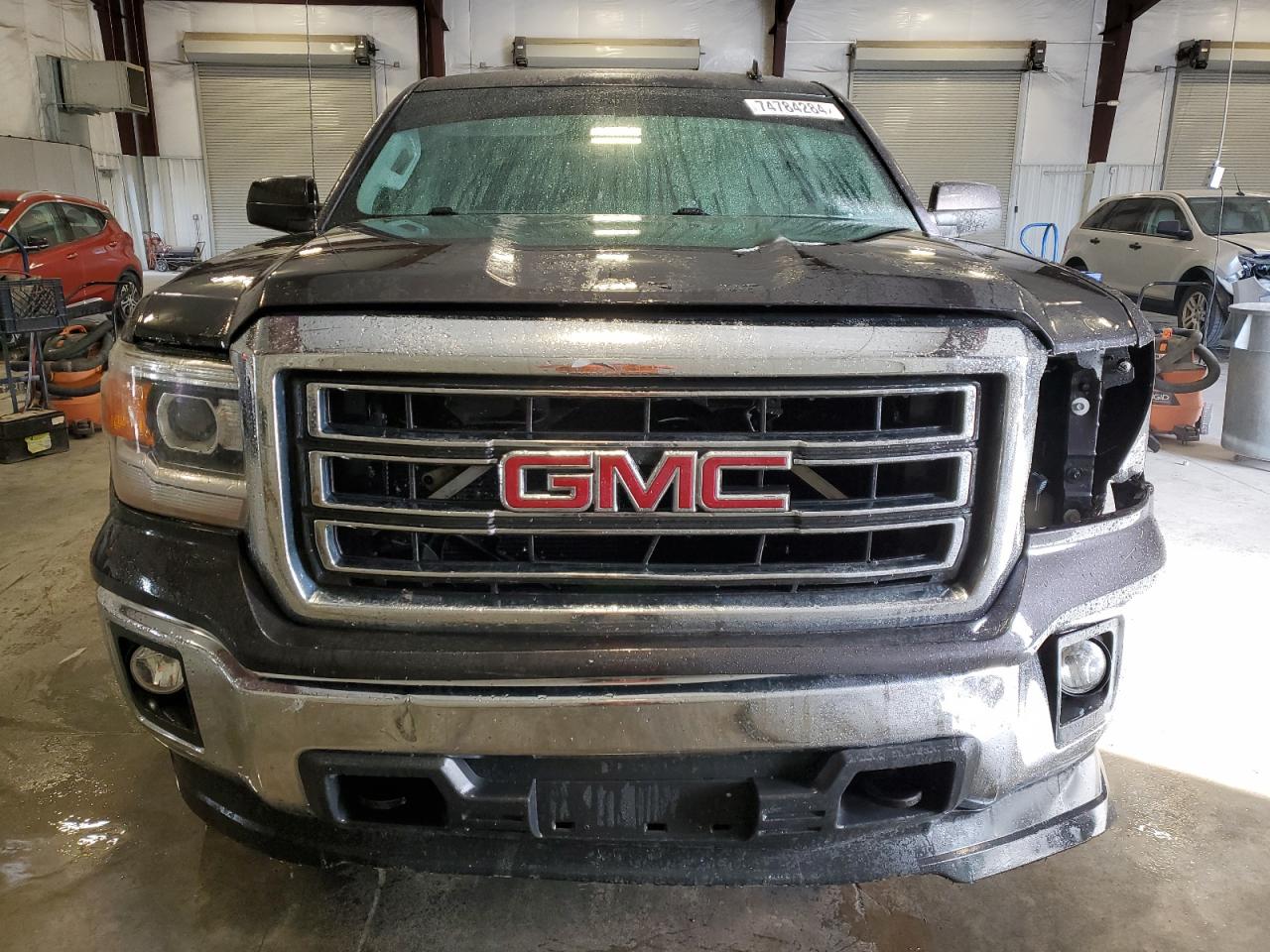 2014 GMC Sierra VIN 1GTV2UEC1EZ194437 Copart auction photo, front end damage thumbnail 5