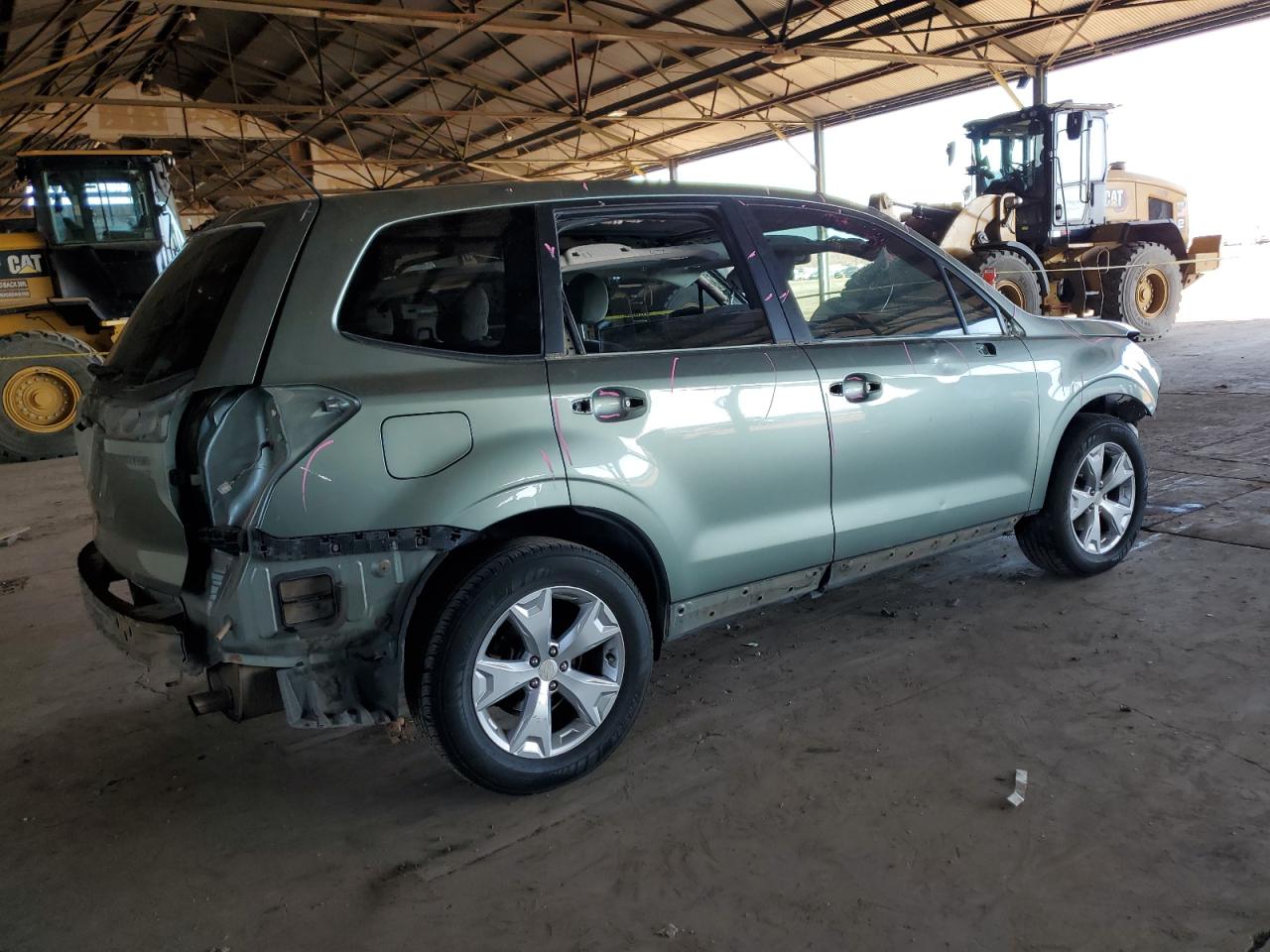 2014 Subaru Forester VIN JF2SJAEC2EH505756 Copart auction photo, rear end / front end damage thumbnail 3