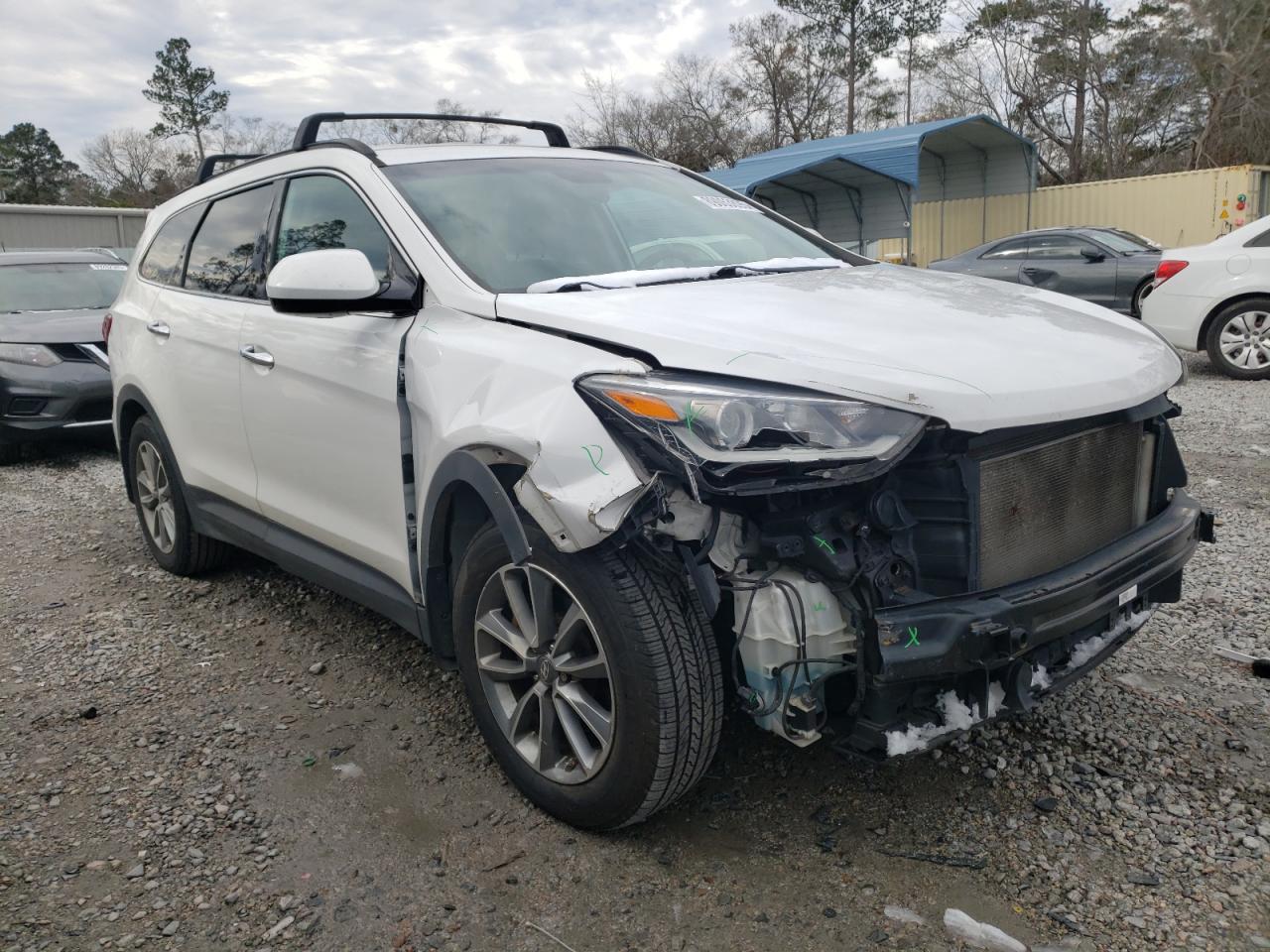 2017 Hyundai Santa Fe VIN KM8SMDHF0HU206982 Copart auction photo, front end damage thumbnail 4