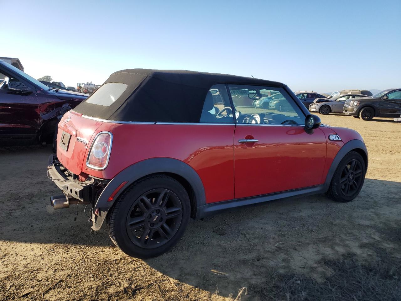 2014 MINI Cooper VIN WMWZP3C54ET298129 Copart auction photo, rear end damage thumbnail 3