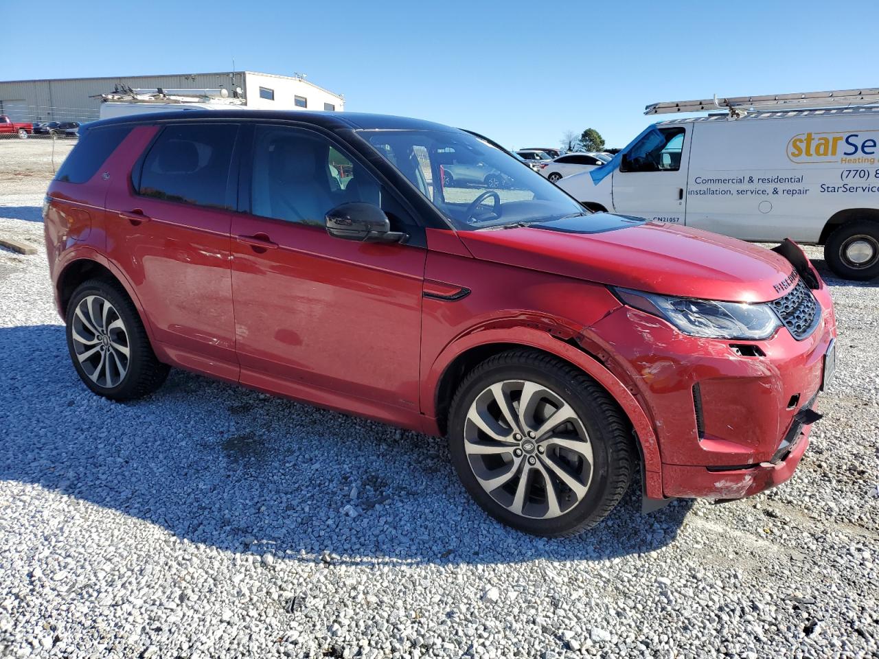 2020 Land Rover Discovery VIN SALCT2FX9LH844413 Copart auction photo, side / front end damage thumbnail 4