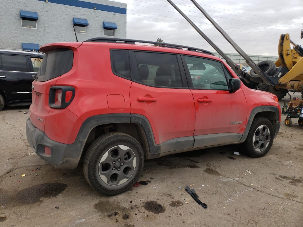 2018 Jeep Renegade VIN ZACCJBABXJPG87716 Copart auction photo, front end / undercarriage damage thumbnail 3