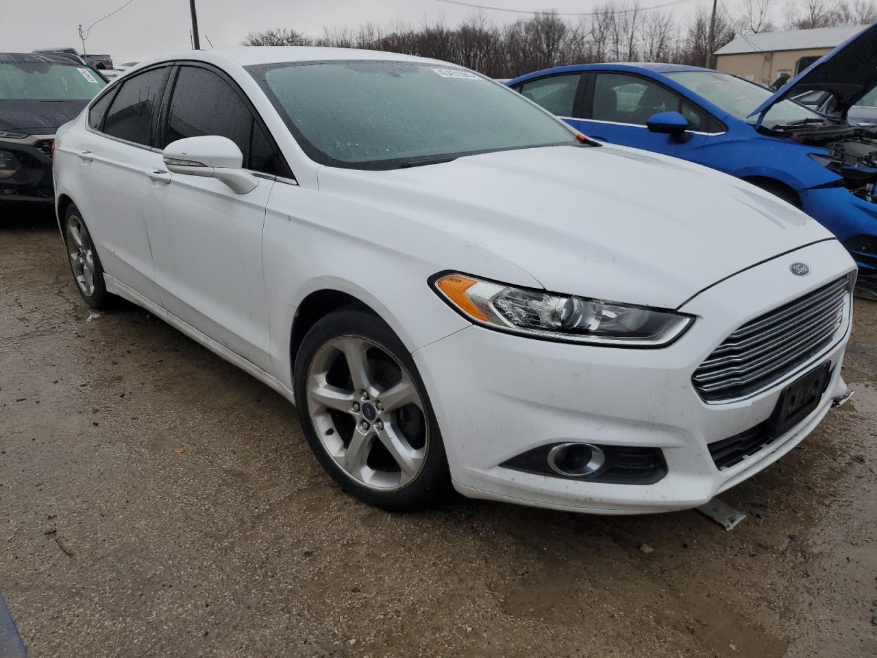 2014 Ford Fusion VIN 1FA6P0H73E5405681 Copart auction photo, front end / side damage thumbnail 4