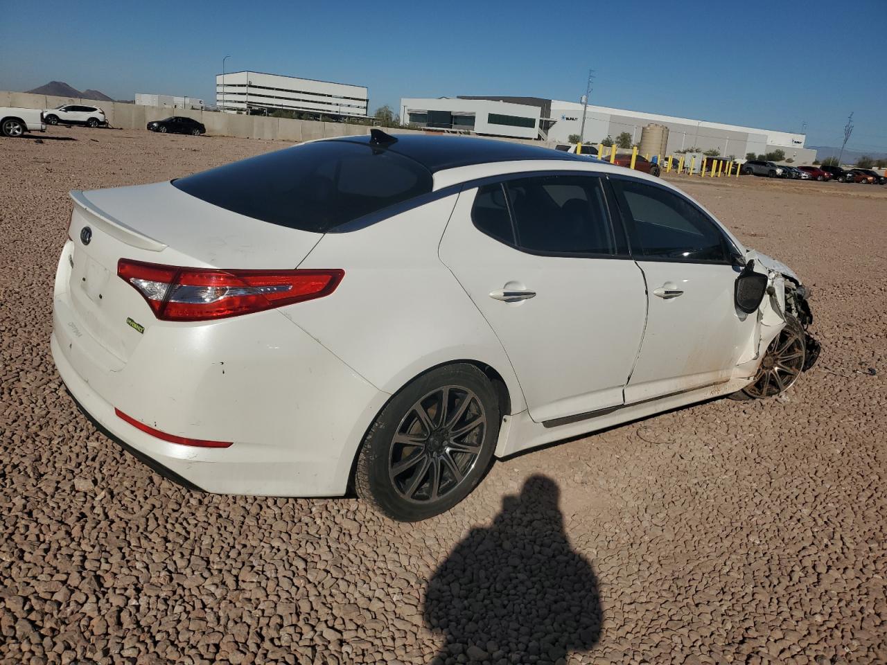 2011 KIA Optima VIN KNAGM4AD8B5002271 Copart auction photo, front end damage thumbnail 3