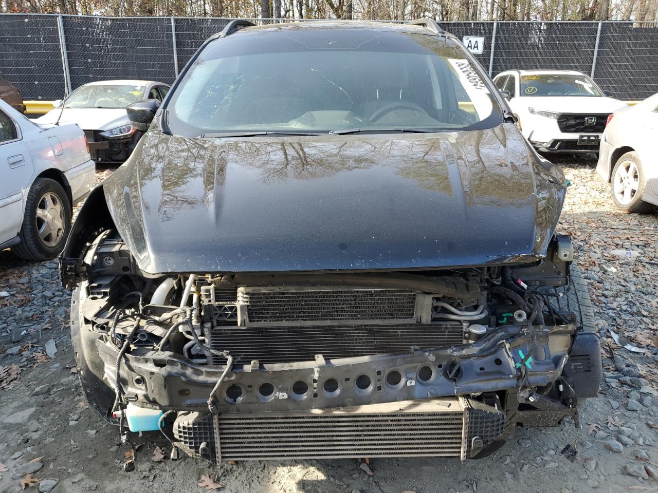 2017 Ford Escape VIN 1FMCU0G91HUC97396 Copart auction photo, front end damage thumbnail 5