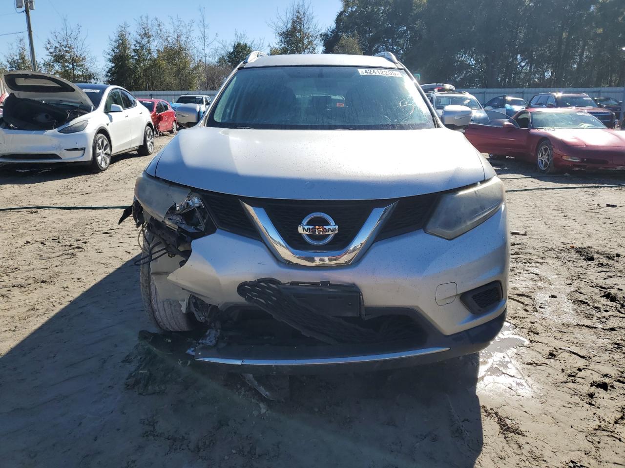 2015 Nissan Rogue VIN KNMAT2MVXFP501121 Copart auction photo, front end damage thumbnail 5