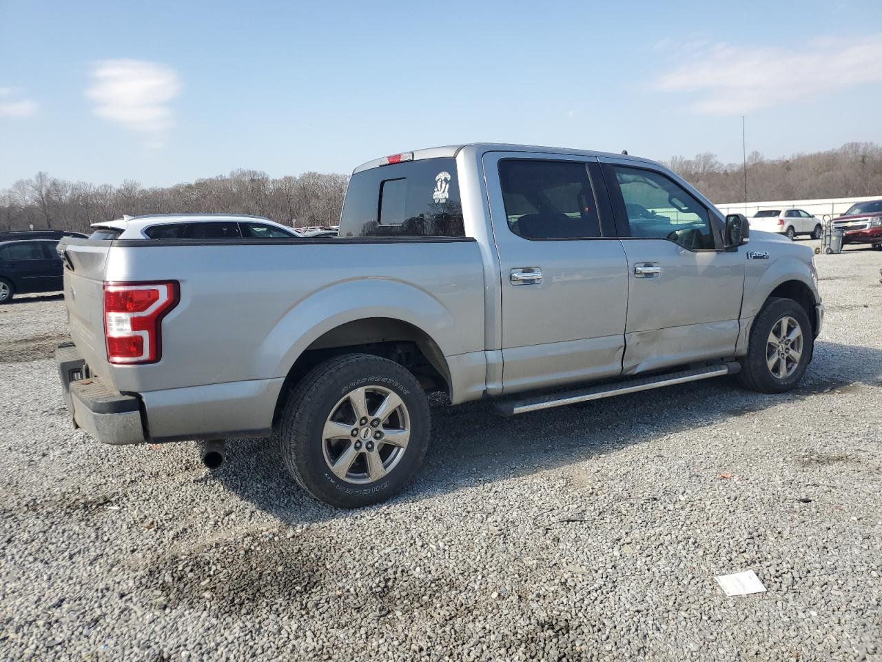 2020 Ford F-150 VIN 1FTEW1C50LFB17628 Copart auction photo, front end / side damage thumbnail 3