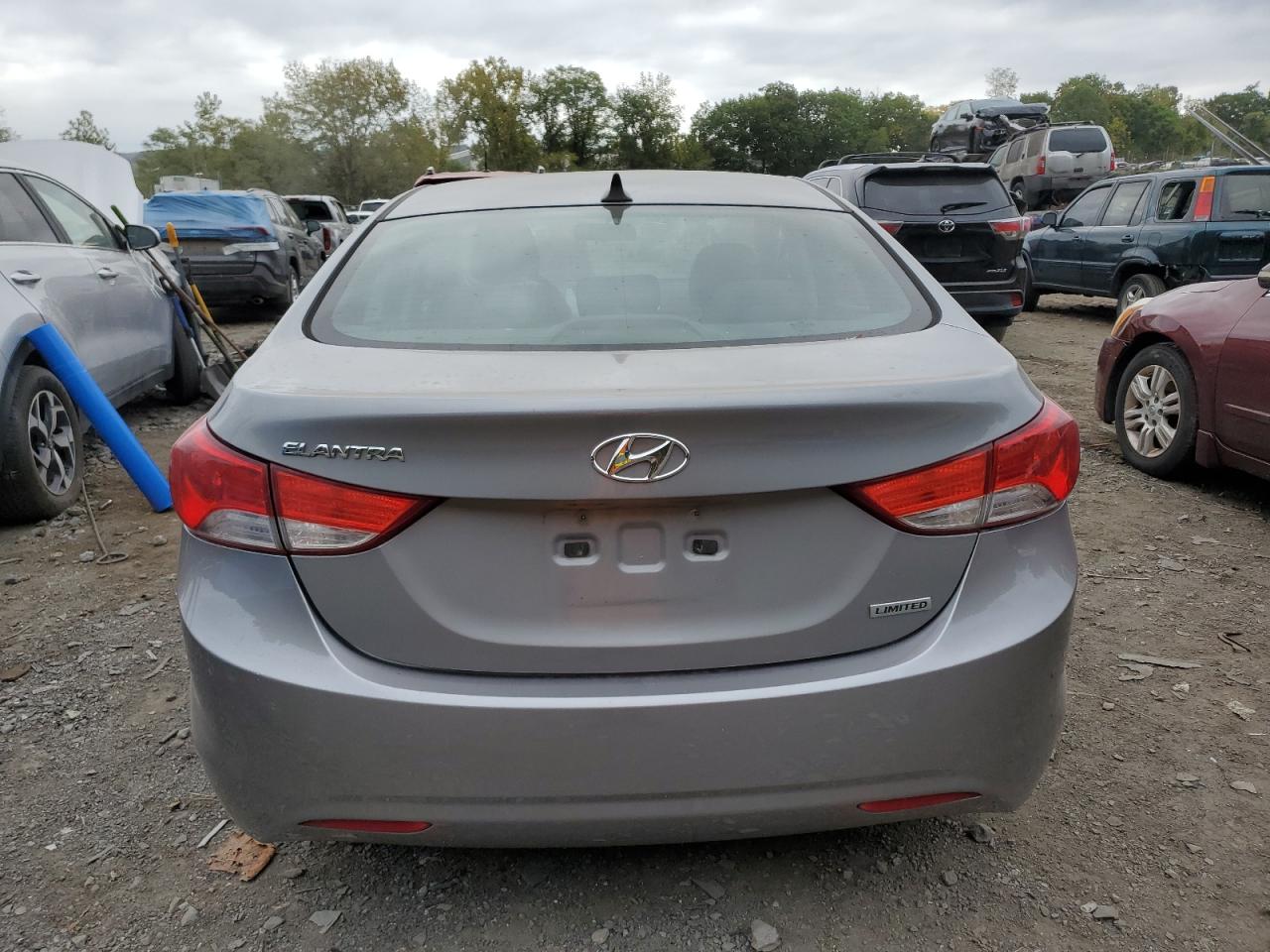 2013 Hyundai Elantra VIN KMHDH4AE7DU502218 Copart auction photo, all over / side damage thumbnail 6