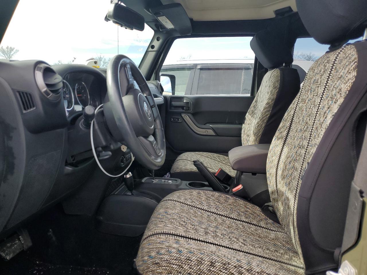 2015 Jeep Wrangler VIN 1C4AJWAGXFL581899 Copart auction photo, front end damage thumbnail 7