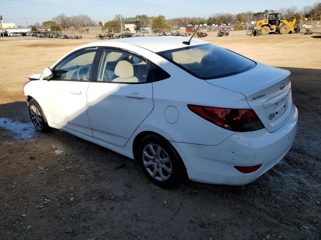 2013 Hyundai Accent VIN KMHCT4AE4DU441419 Copart auction photo, front end damage thumbnail 2