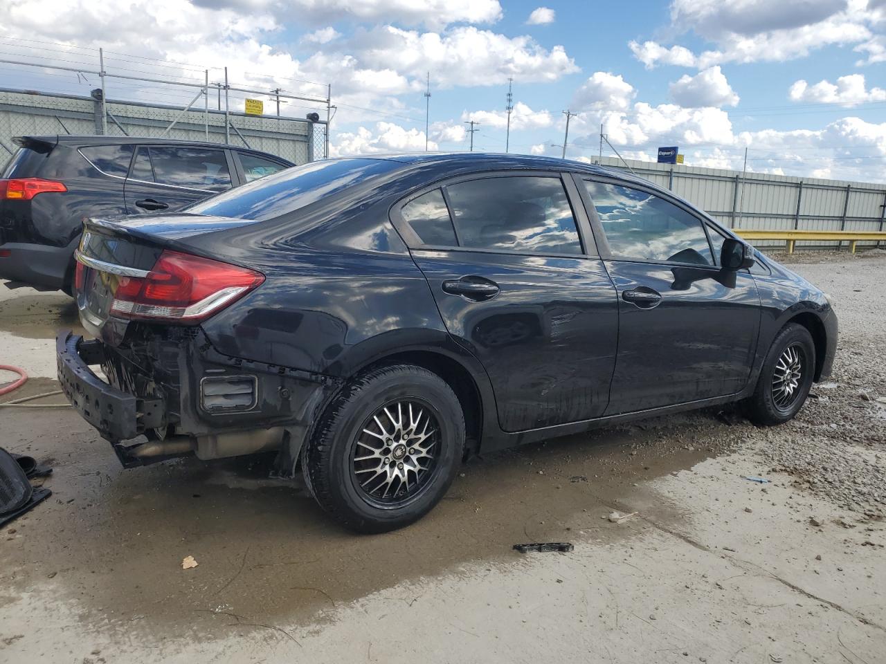 2013 Honda Civic VIN 19XFB2F59DE019520 Copart auction photo, all over damage thumbnail 3