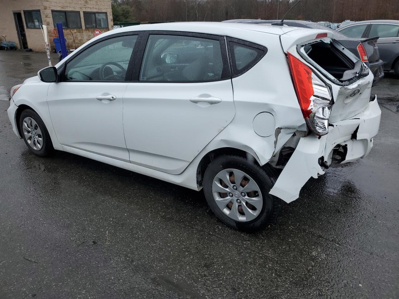 2017 Hyundai Accent VIN KMHCT5AE3HU323969 Copart auction photo, rear end / side damage thumbnail 2