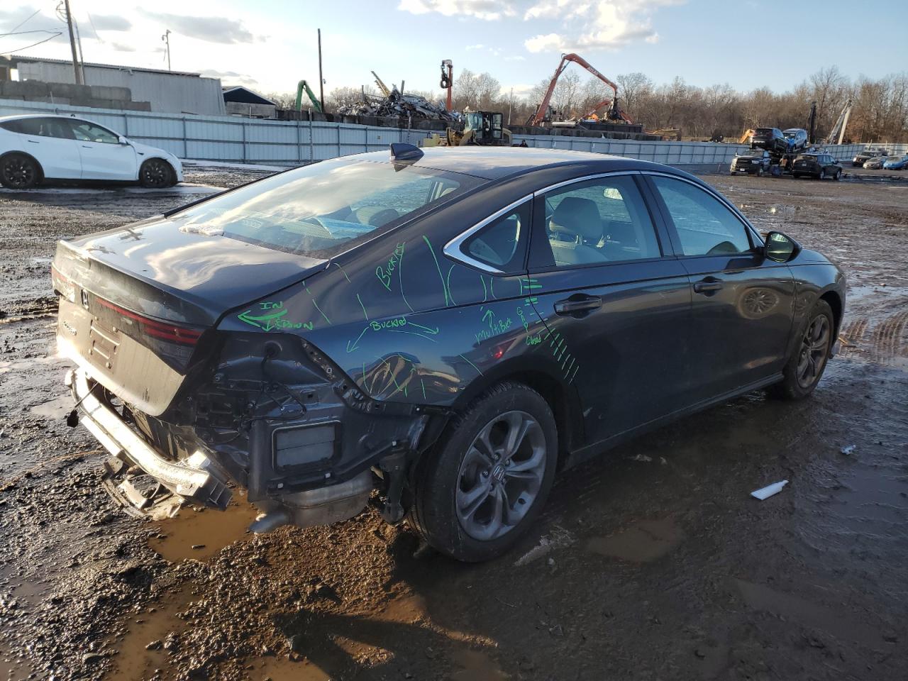 2024 Honda Accord VIN 1HGCY1F36RA065764 Copart auction photo, rear end damage thumbnail 3