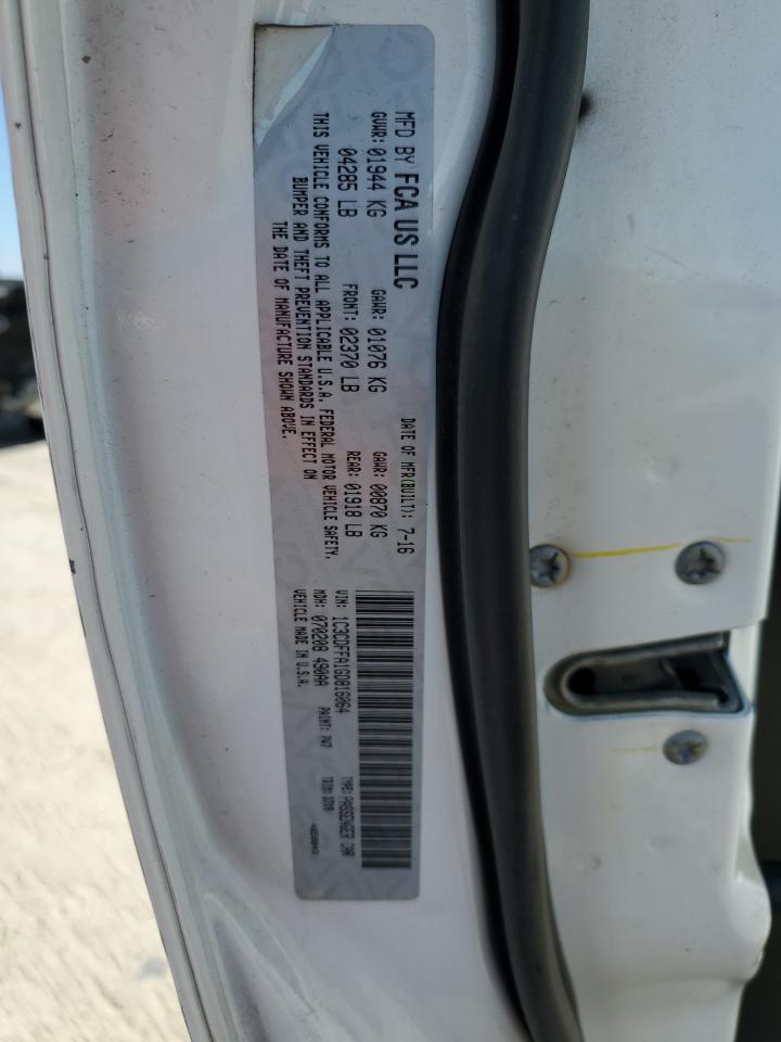 2016 Dodge Dart VIN 1C3CDFFA1GD816064 Copart auction photo, all over damage thumbnail 12