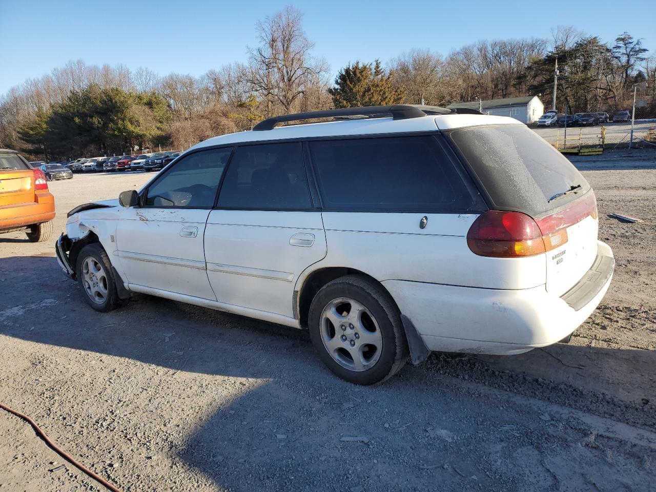 1999 Subaru Legacy VIN 4S3BK4354X7307593 Copart auction photo, front end / side damage thumbnail 2