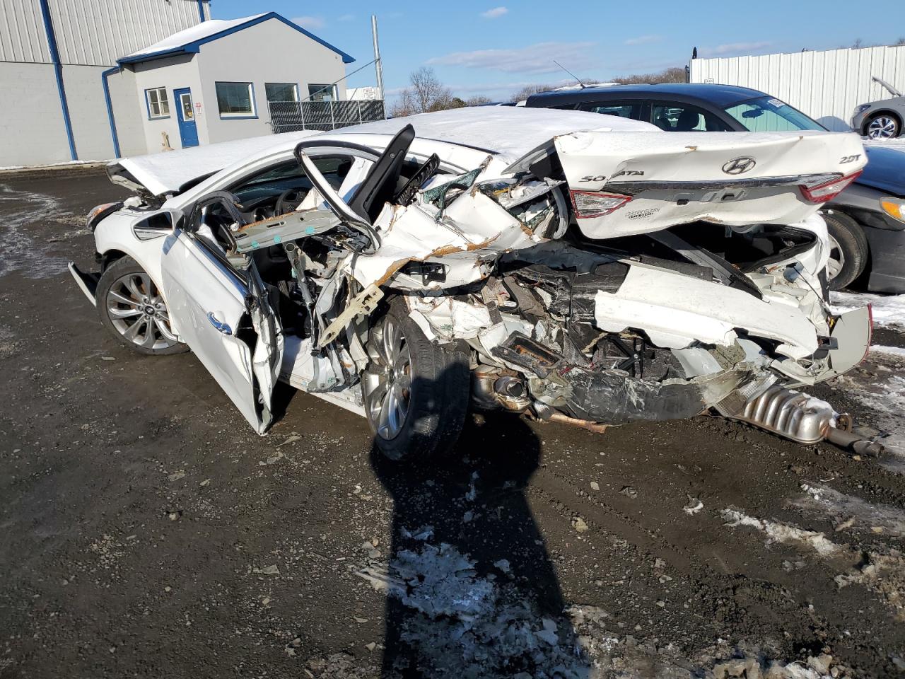 2013 Hyundai Sonata VIN 5NPEC4AB2DH524263 Copart auction photo, all over damage thumbnail 2