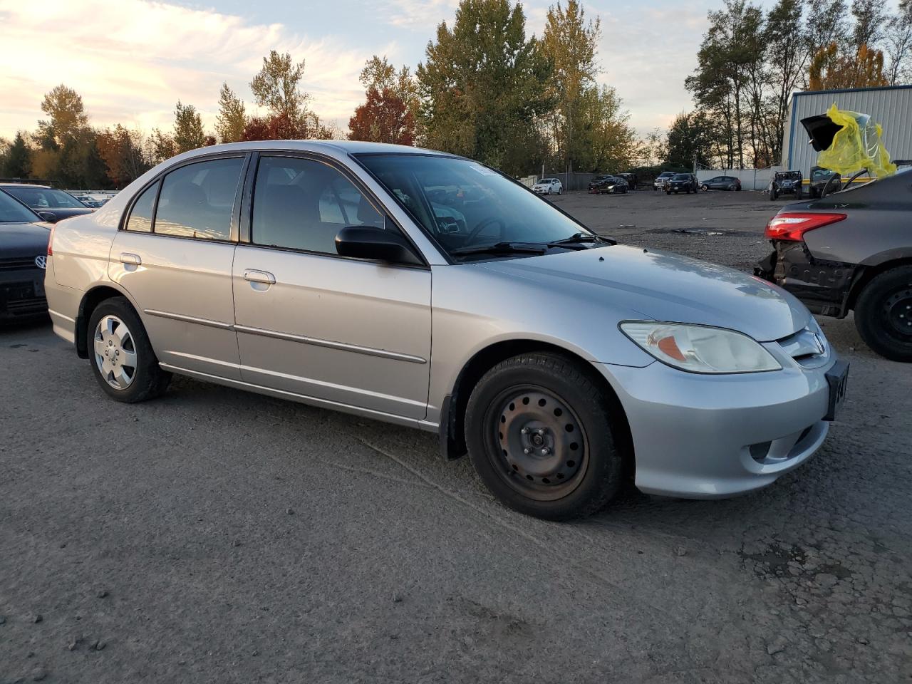 2005 Honda Civic VIN JHMES15545S002757 Copart auction photo, rear end damage thumbnail 4