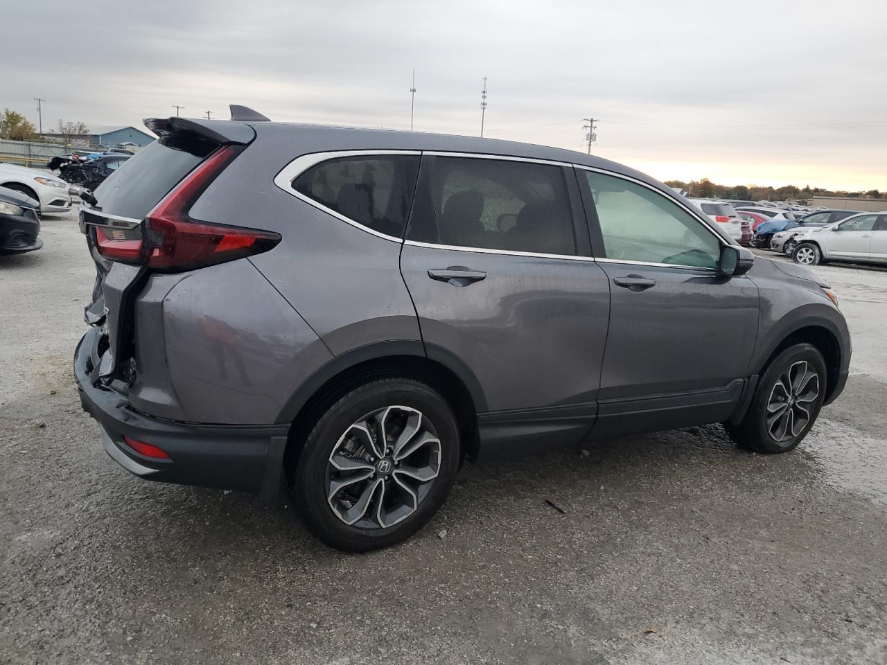 2021 Honda CR-V VIN 7FARW2H81ME001875 Copart auction photo, rear end damage thumbnail 3