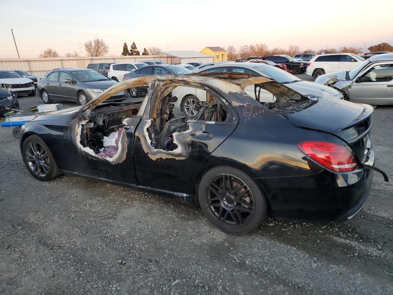2015 Mercedes-Benz C-klasse VIN 55SWF4JB3FU086039 Copart auction photo, burn - interior damage thumbnail 2