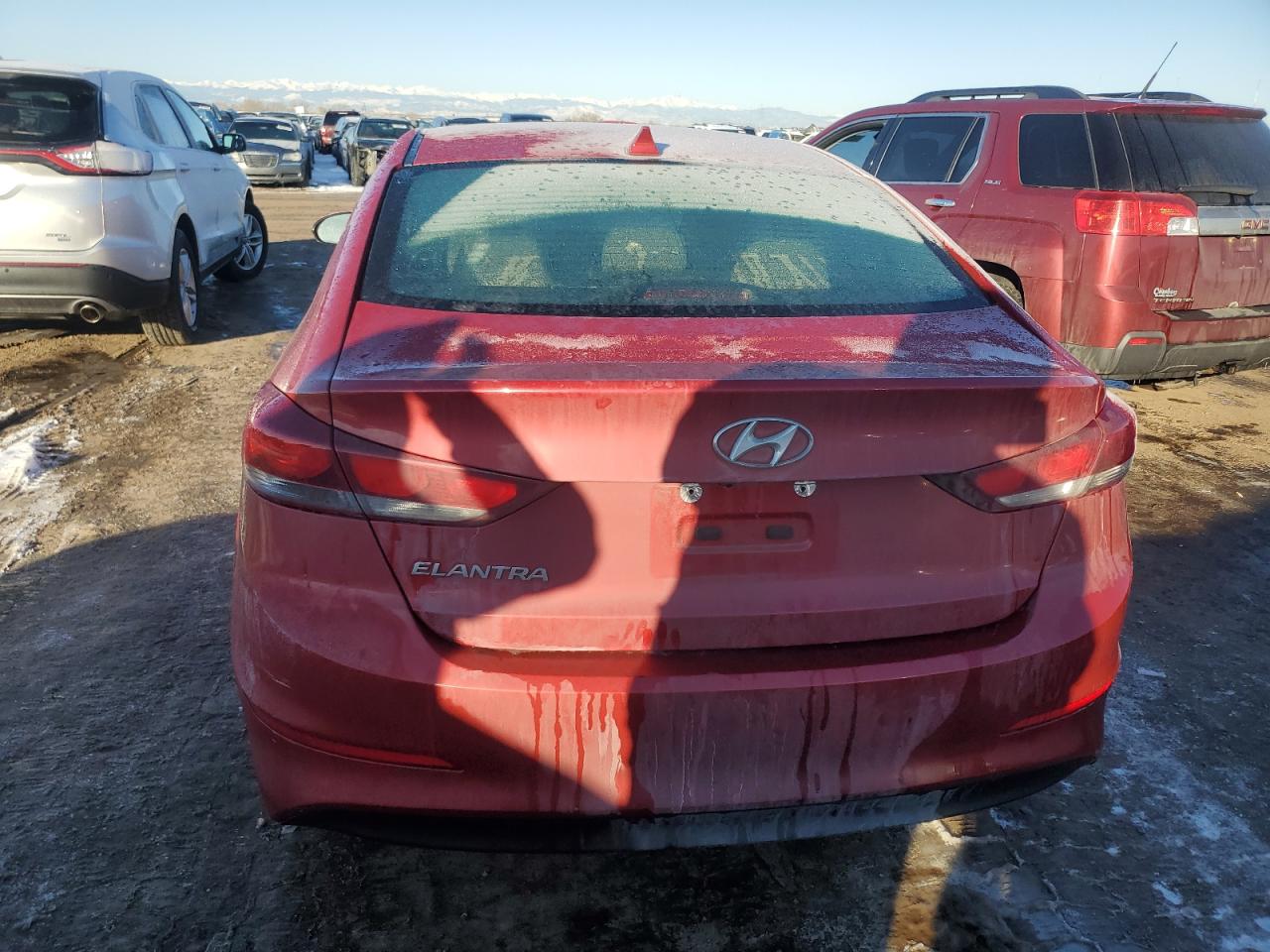 2018 Hyundai Elantra VIN 5NPD84LF1JH358794 Copart auction photo, front end / side damage thumbnail 6