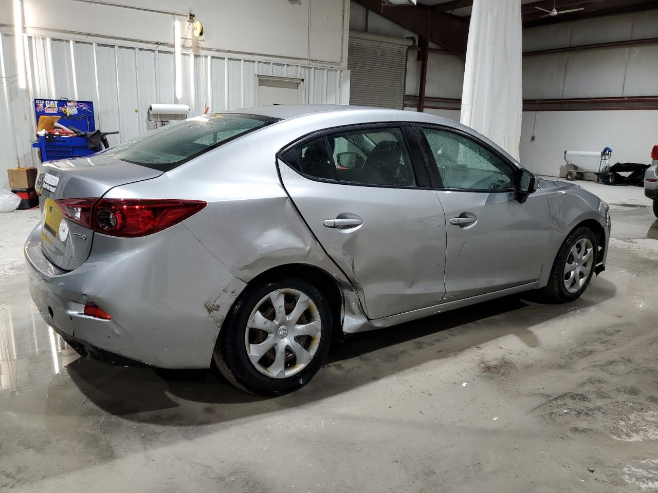 2015 Mazda 3 VIN 3MZBM1U77FM141886 Copart auction photo, rear end / side damage thumbnail 3