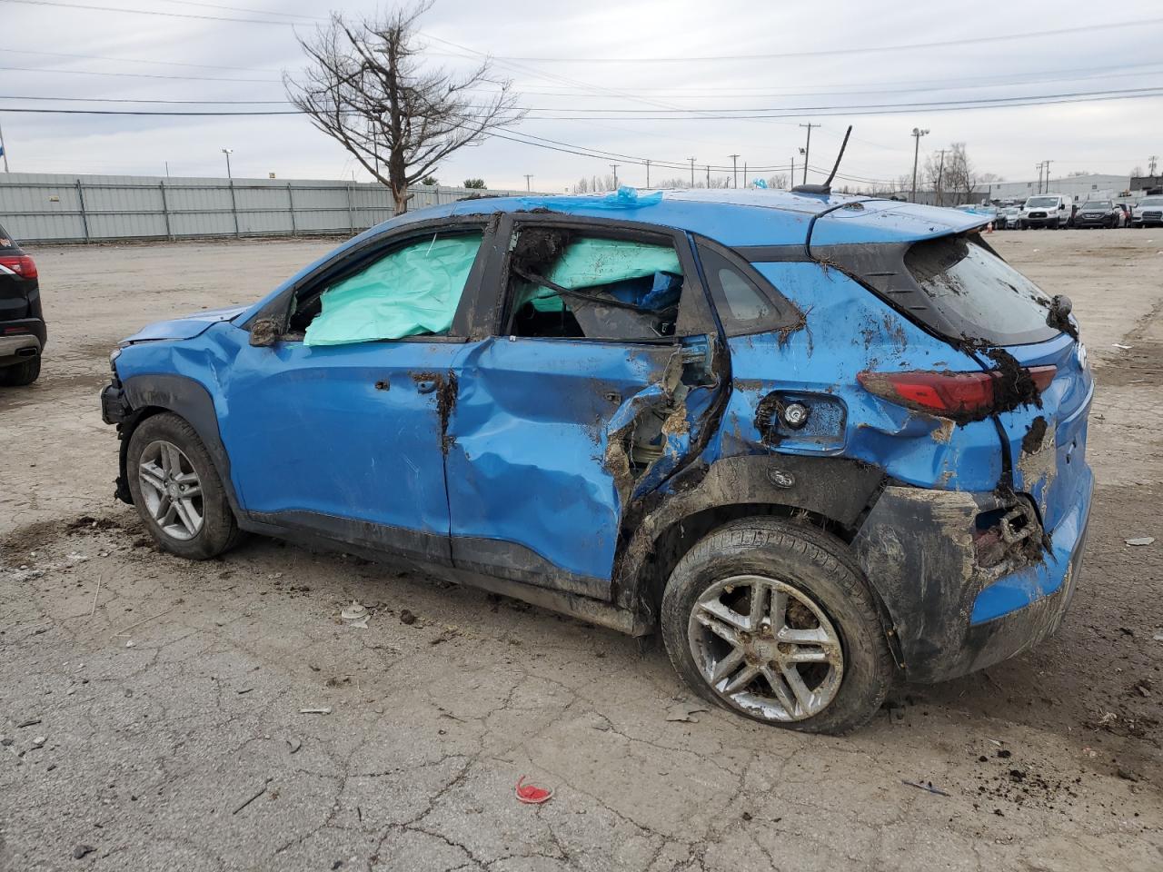 2021 Hyundai Kona VIN KM8K12AA5MU638103 Copart auction photo, rollover / undercarriage damage thumbnail 2