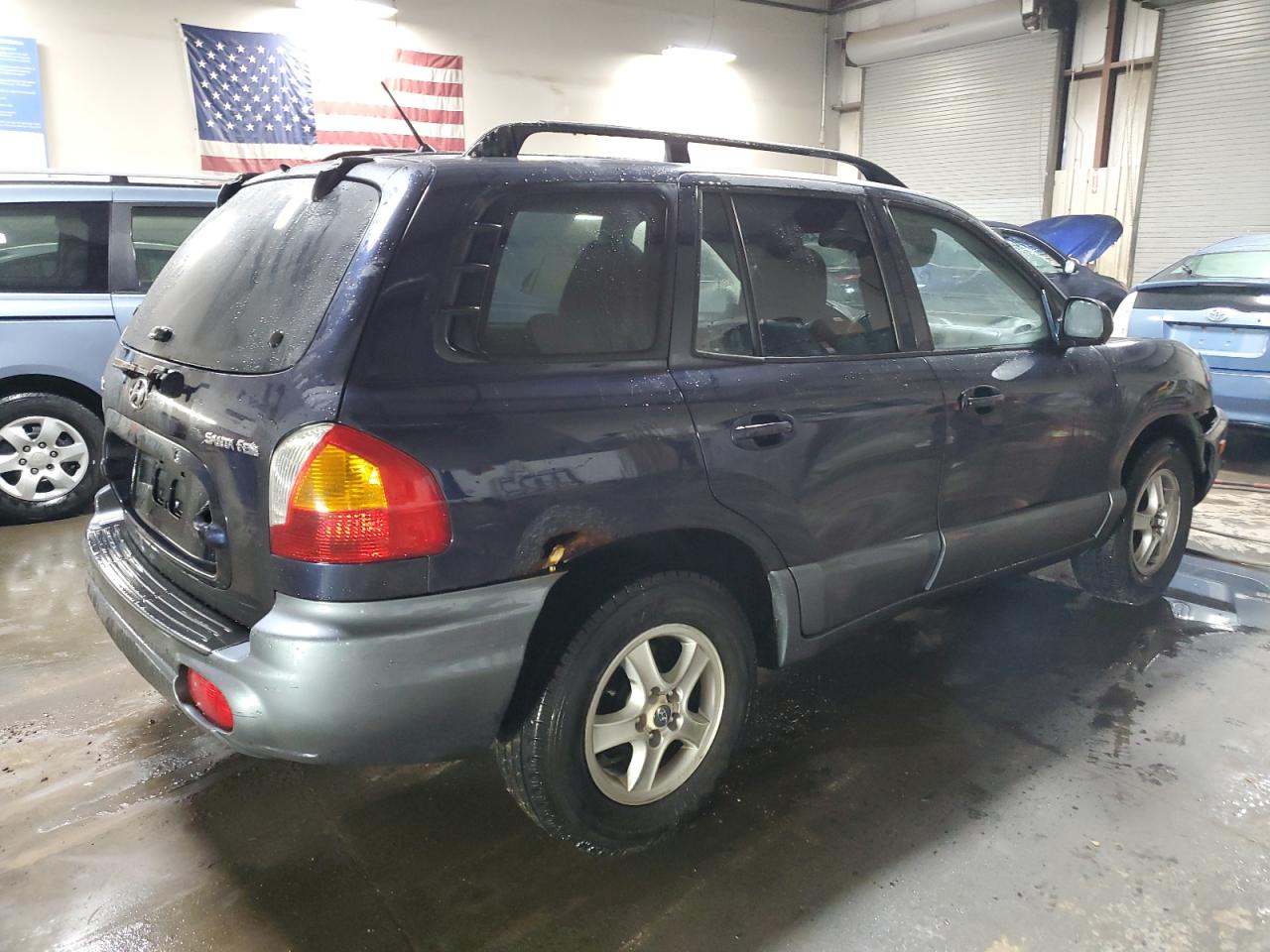 2004 Hyundai Santa Fe VIN KM8SB12B84U832879 Copart auction photo, front end / rear end damage thumbnail 3