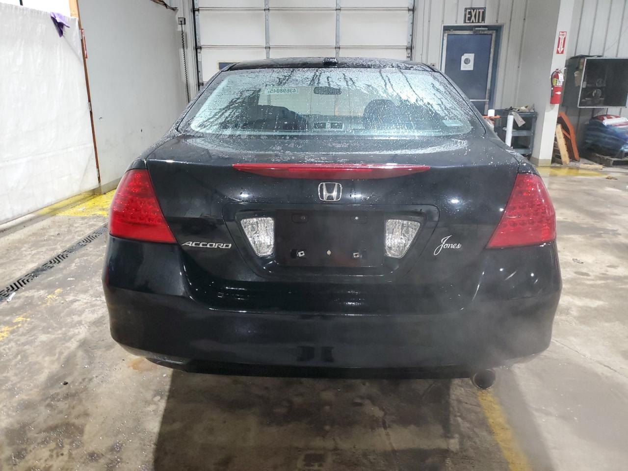 2007 Honda Accord VIN 1HGCM568X7A099024 Copart auction photo, front end / side damage thumbnail 6