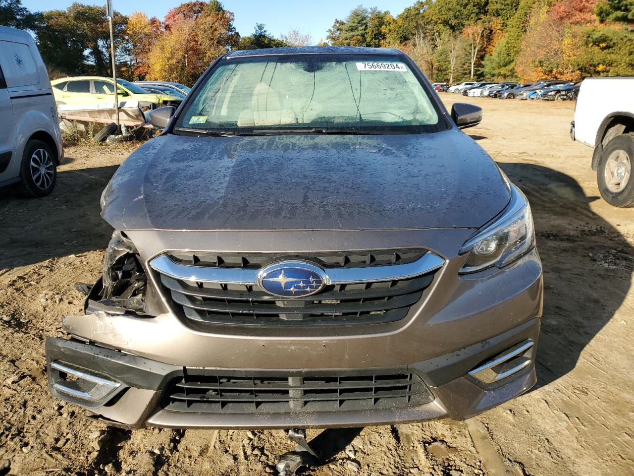 2022 Subaru Legacy VIN 4S3BWAM65N3015501 Copart auction photo, front end / side damage thumbnail 5