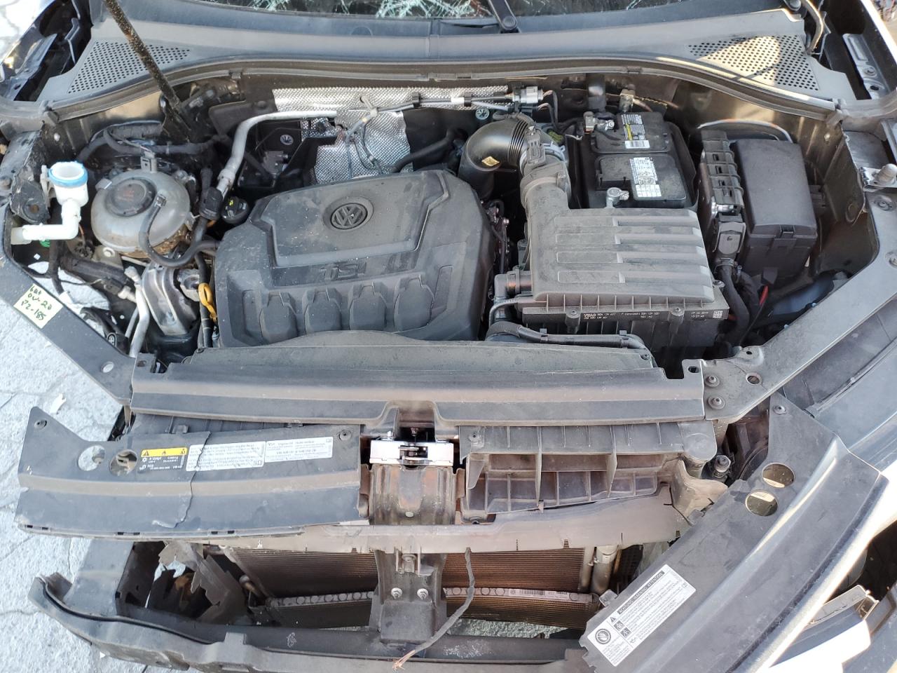 2019 Volkswagen Tiguan VIN 3VV2B7AX9KM103555 Copart auction photo, rollover damage thumbnail 13