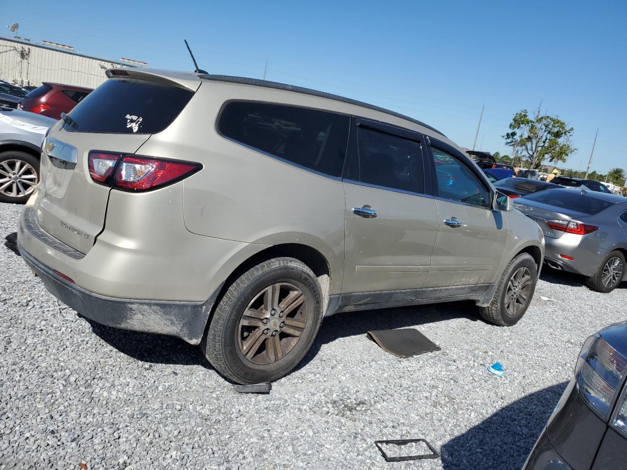 2015 Chevrolet Traverse VIN 1GNKRGKD0FJ117773 Copart auction photo, rear end damage thumbnail 3