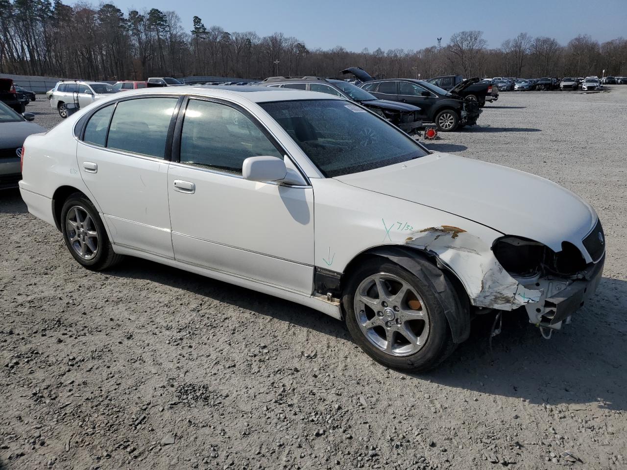 2000 Lexus GS 300 VIN JT8BD68S3Y0101291 Copart auction photo, front end / side damage thumbnail 4