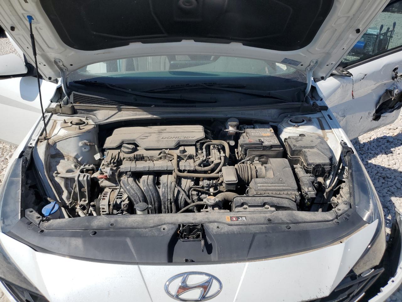 2021 Hyundai Elantra VIN 5NPLM4AG2MH007268 Copart auction photo, side / front end damage thumbnail 12