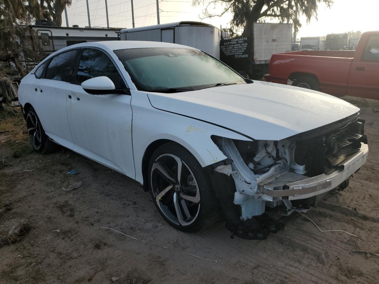 2018 Honda Accord VIN 1HGCV1F37JA212736 Copart auction photo, all over damage thumbnail 4