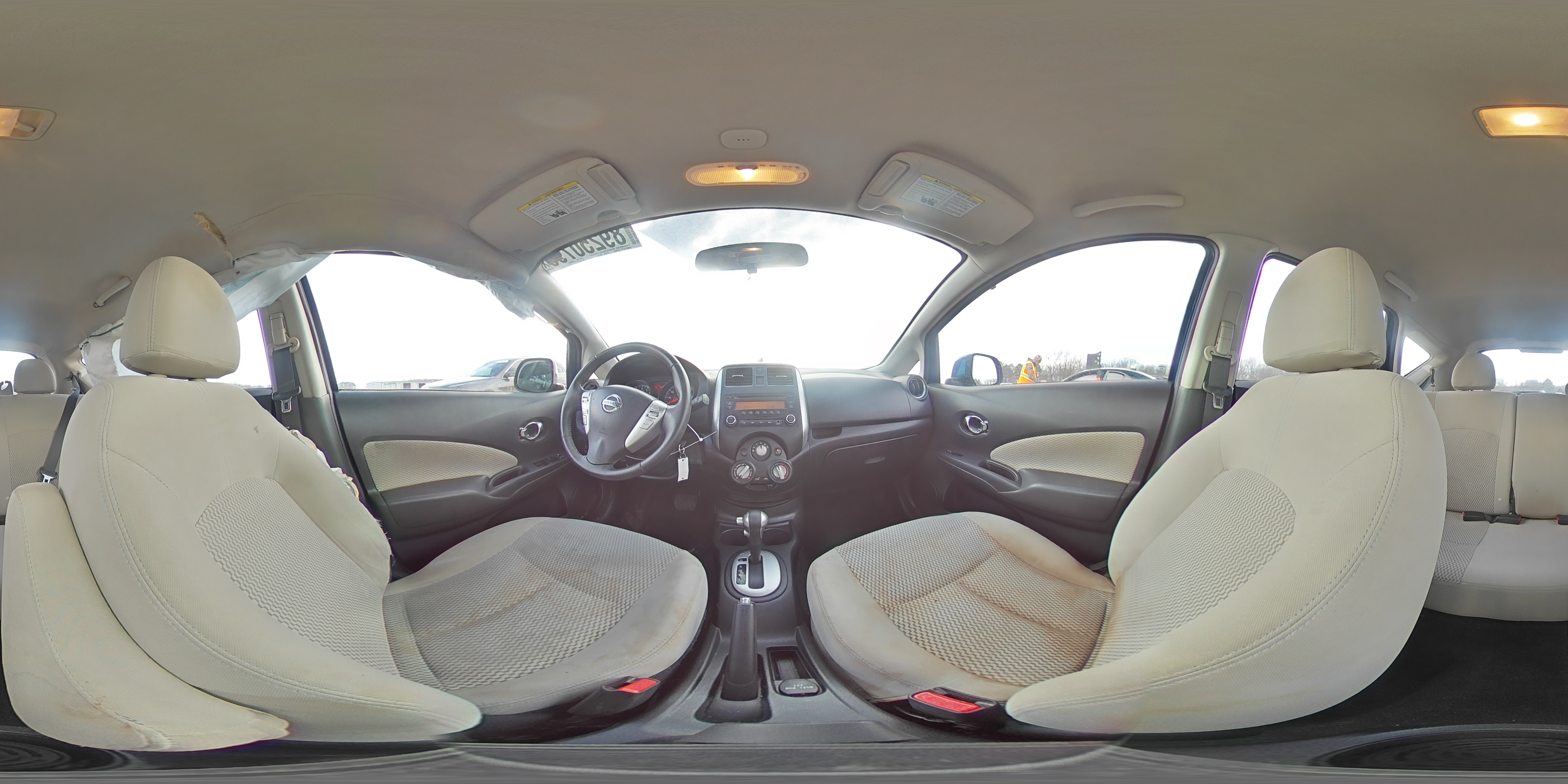 2014 Nissan Versa VIN 3N1CE2CP9EL384277 Copart auction photo, all over damage thumbnail 13
