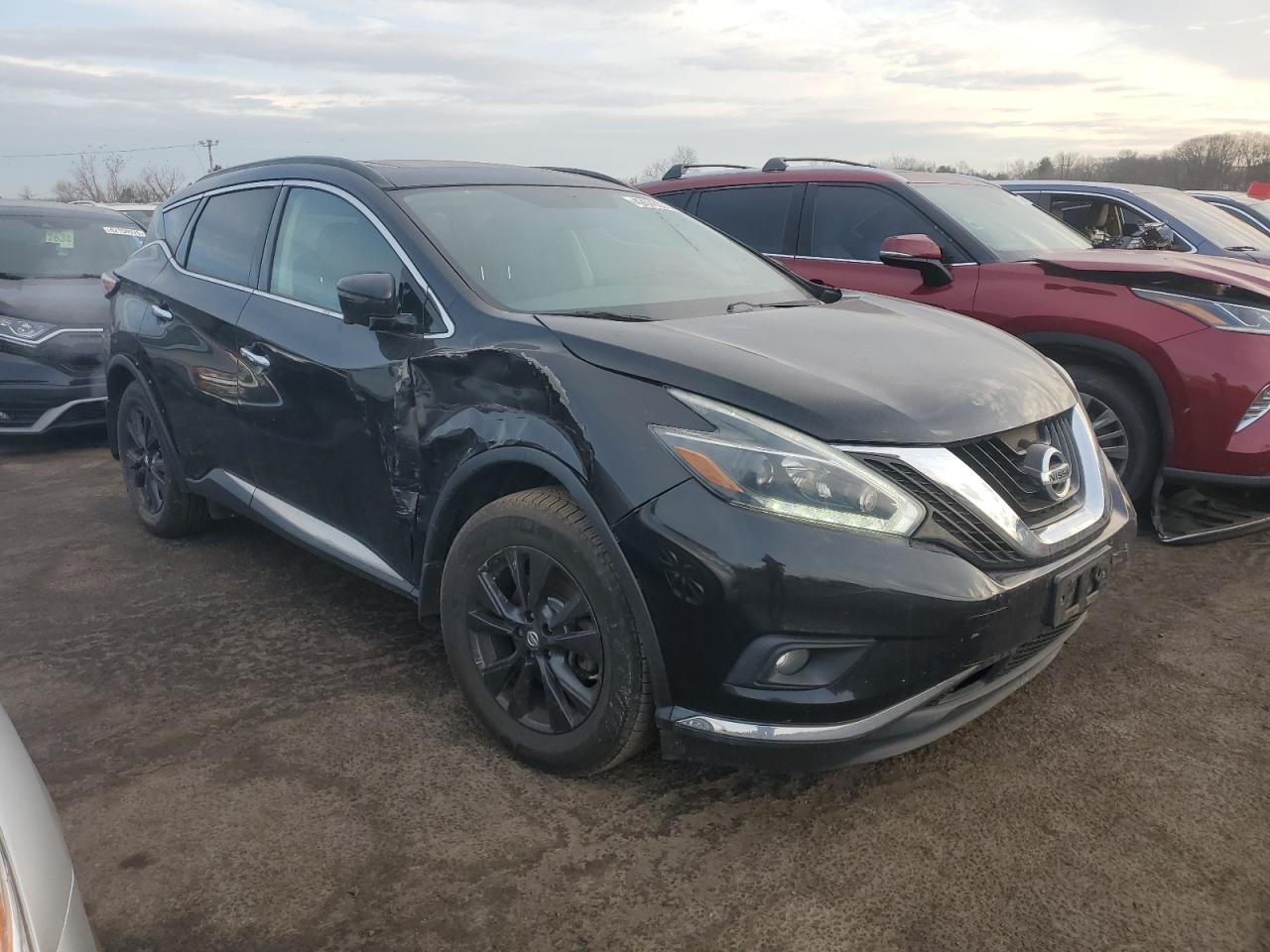 2018 Nissan Murano VIN 5N1AZ2MH9JN111121 Copart auction photo, side damage thumbnail 4