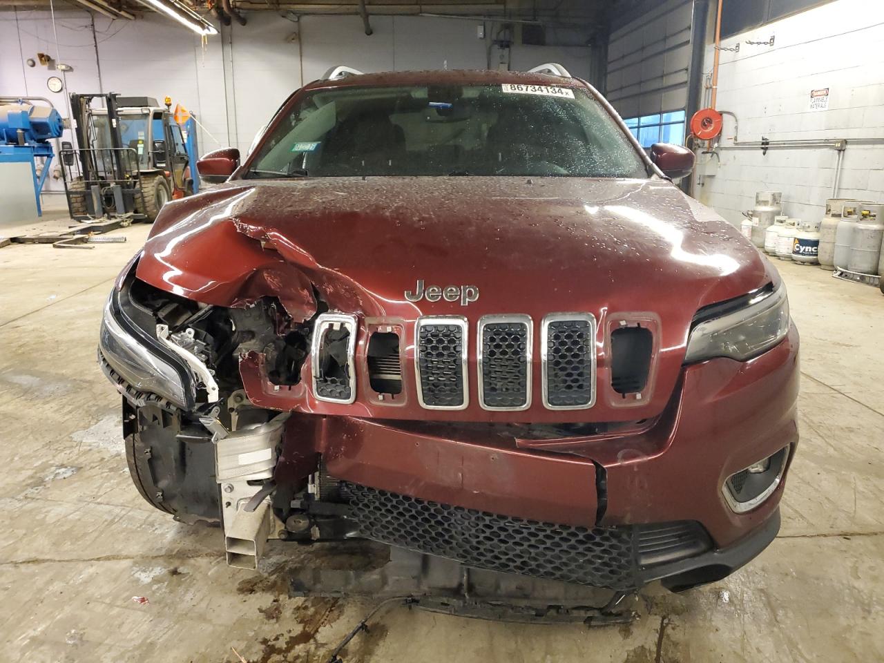2019 Jeep Grand Cherokee VIN 1C4PJLDB5KD387178 Copart auction photo, side / front end damage thumbnail 5