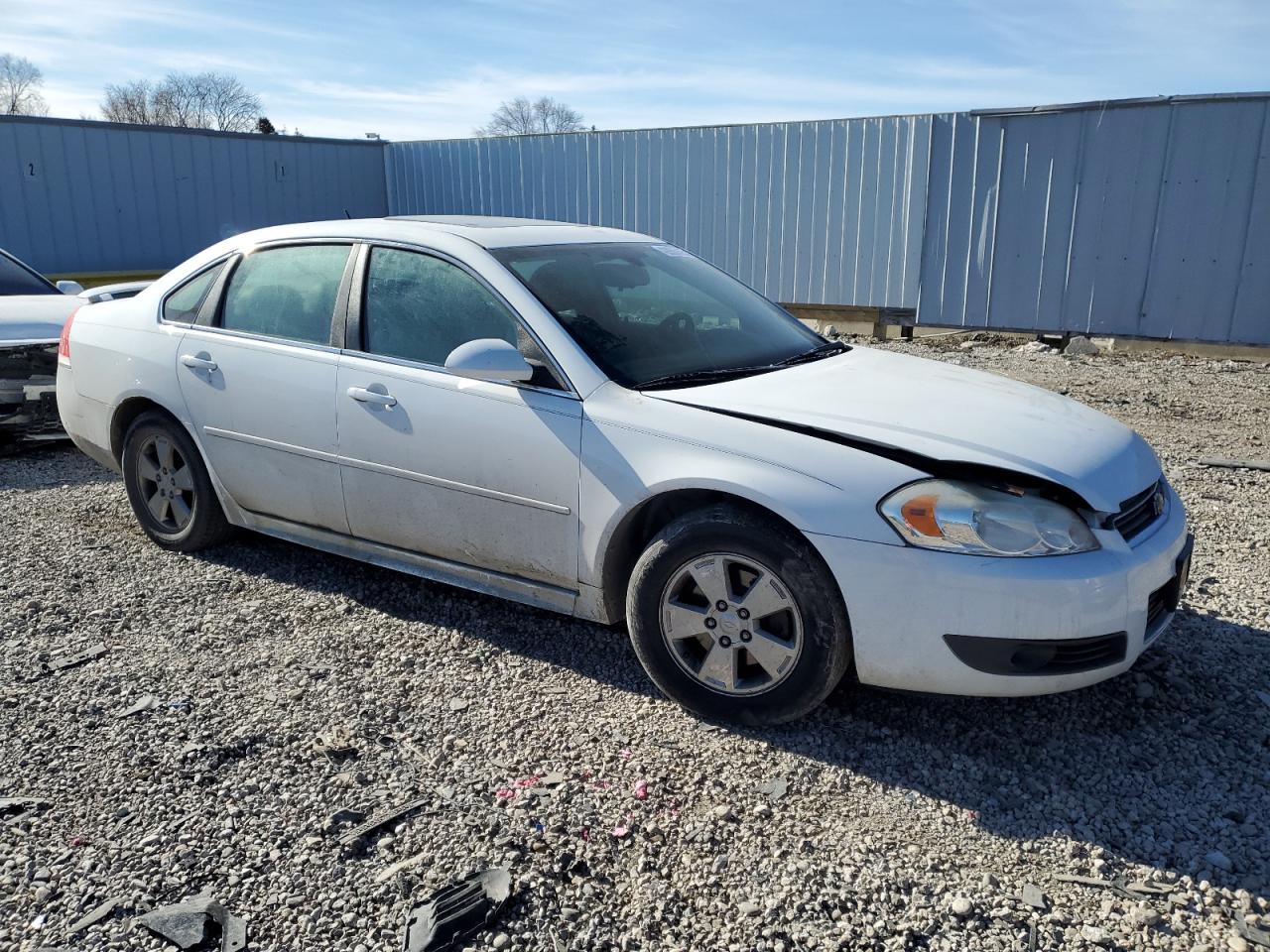 2010 Chevrolet Impala VIN 2G1WB5EK8A1222165 Copart auction photo, vandalism damage thumbnail 4