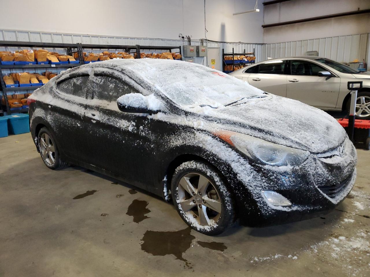 2013 Hyundai Elantra VIN 5NPDH4AE9DH165212 Copart auction photo, vandalism / side damage thumbnail 4