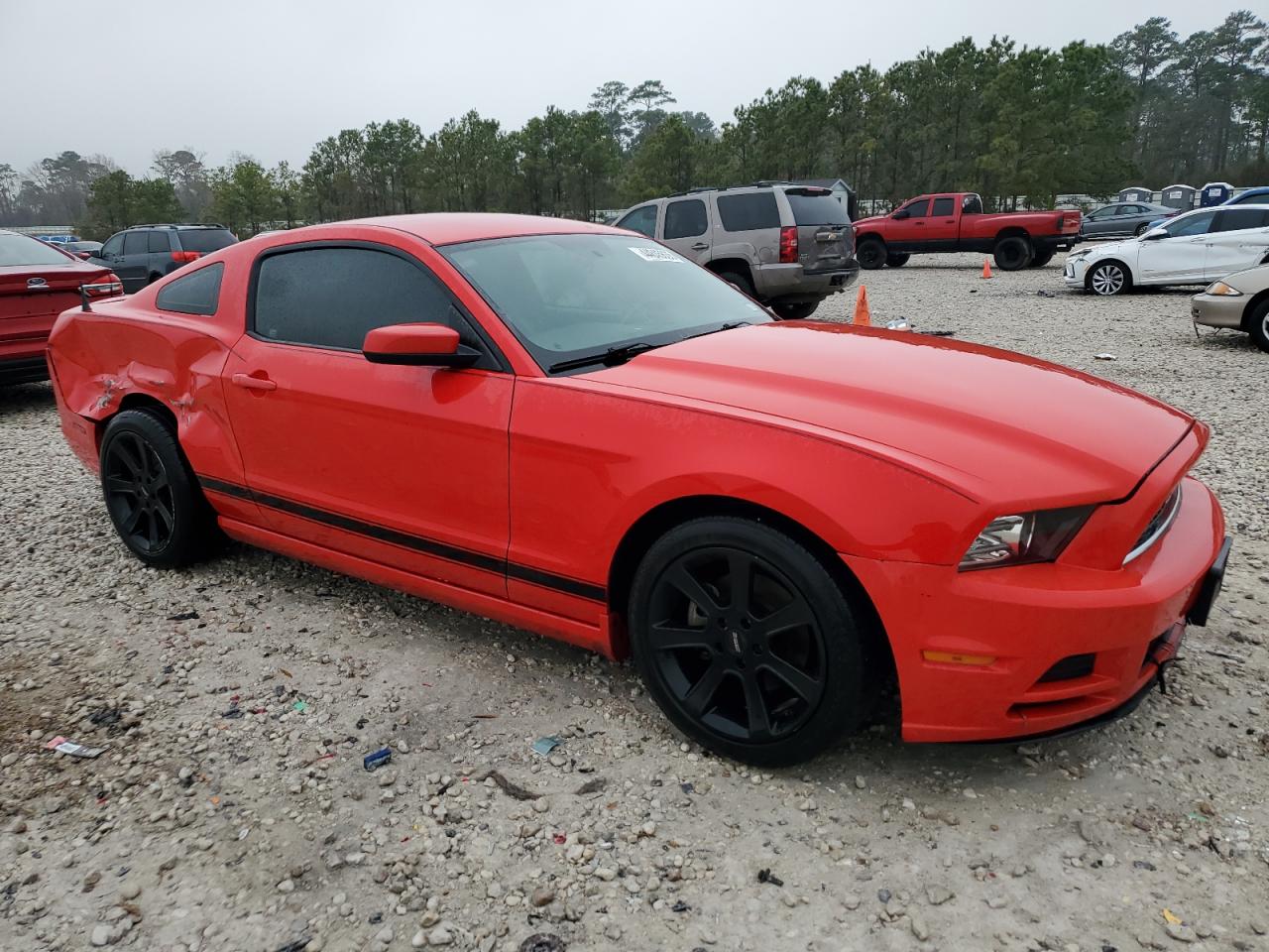 2014 Ford Mustang VIN 1ZVBP8AM8E5296994 Copart auction photo, side damage thumbnail 4