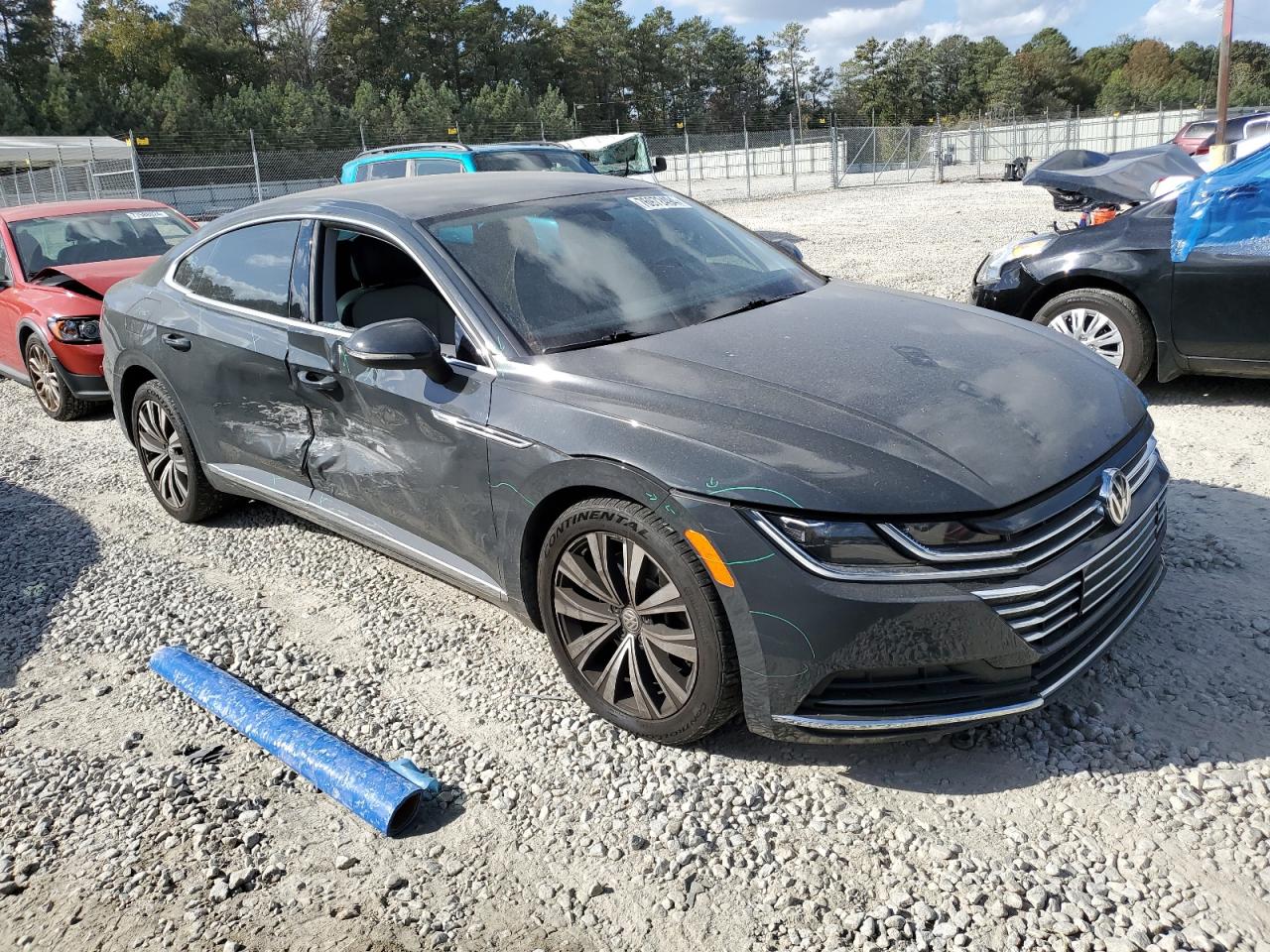 2019 Volkswagen Arteon VIN WVWAR7AN6KE031725 Copart auction photo, side / front end damage thumbnail 4
